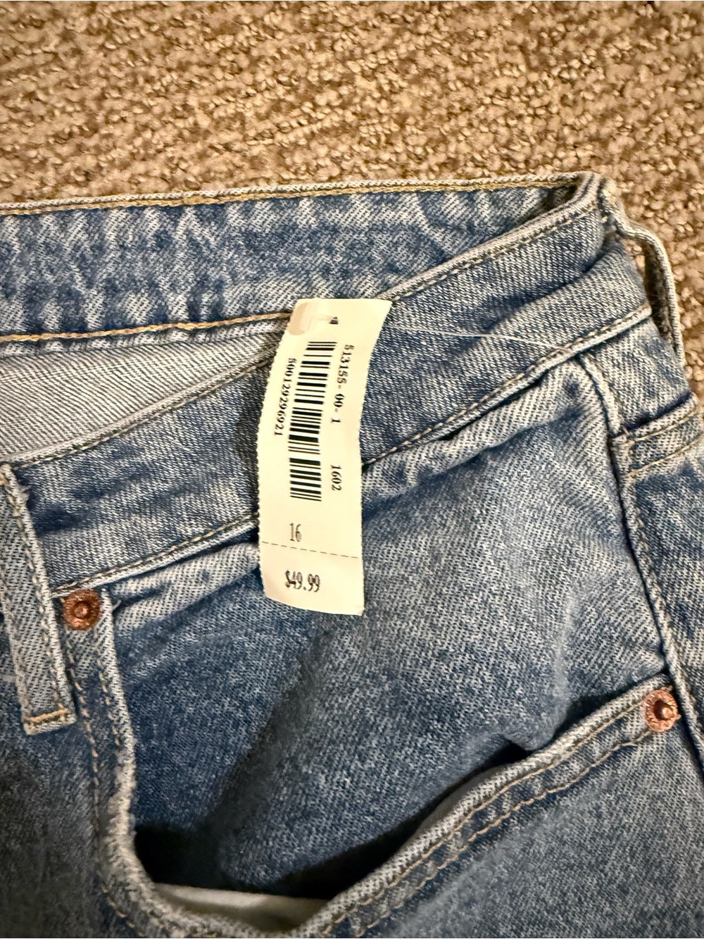 NWT! Old Navy Extra High Rise Curvy Wide Leg Jeans Size 16